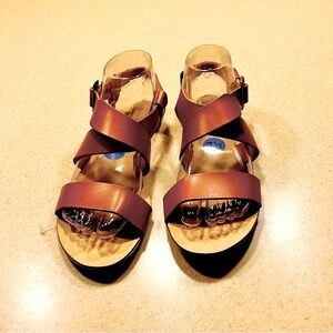 Lorenzo Chelini women’s leather shoes/sandals size 7,5